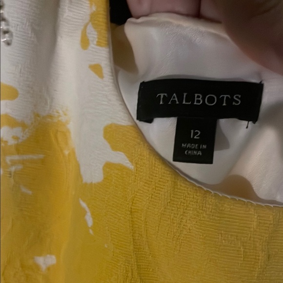 Talbots Yellow and White Floral Dress - Picture 4 of 7